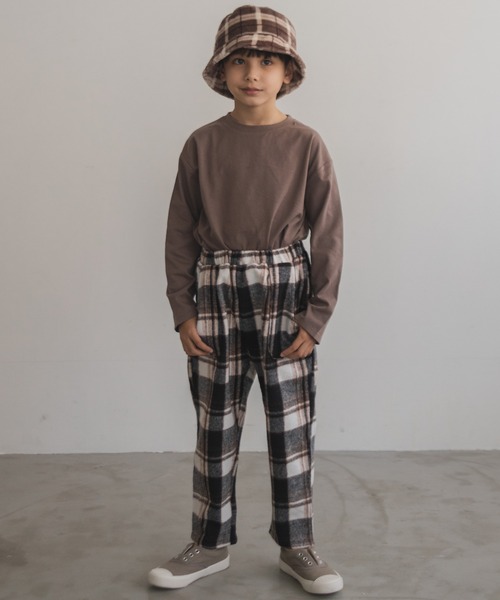 pairmanon（ペアマノン）の「ユニセックス起毛サルエル風パンツ（その他パンツ・キッズ・ベージュ系その他5/ブラウン系その他4/ブルー系その他3/ブルー系その他4/ベージュ系その他7/ダークネイビー/グレー系その他6・110/150/130/100/90/120/140）」の16枚目の写真