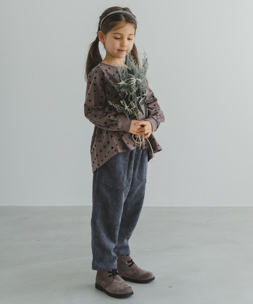 pairmanon（ペアマノン）の「【プレミアムコットン100%】ガールズ長袖チュニック（チュニック・キッズ・イエロー/モカ/ラベンダー/ブラック系その他4/ブラウン系その他5/ベージュ系その他4/ブラウン系その他4・90/100/110/120/130/140/150）」の19枚目の写真