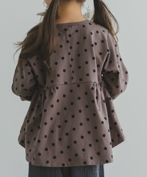 pairmanon（ペアマノン）の「【プレミアムコットン100%】ガールズ長袖チュニック（チュニック・キッズ・イエロー/モカ/ラベンダー/ブラック系その他4/ブラウン系その他5/ベージュ系その他4/ブラウン系その他4・90/100/110/120/130/140/150）」の18枚目の写真