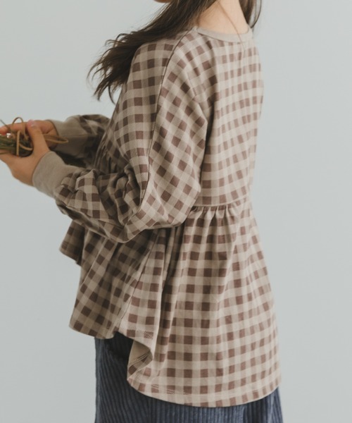 pairmanon（ペアマノン）の「【プレミアムコットン100%】ガールズ長袖チュニック（チュニック・キッズ・イエロー/モカ/ラベンダー/ブラック系その他4/ブラウン系その他5/ベージュ系その他4/ブラウン系その他4・90/100/110/120/130/140/150）」の20枚目の写真