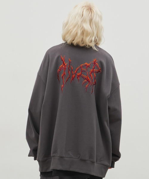 AIVER(アイバー)の「AIVER 棘刺繍フルジップスウェット(スウェット・メンズ・グレイッシュブルー/ブラック/チャコールグレー・SMALL/MEDIUM/LARGE)」の20枚目の写真