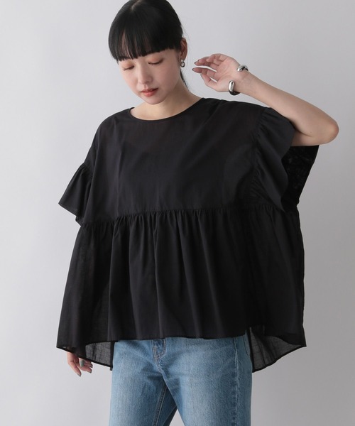 LOWRYS FARM｜フリルチュニックブラウス | Rakuten Fashion(楽天