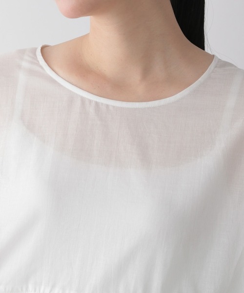 LOWRYS FARM(ローリーズファーム)の「ボイルフリルチュニックシャツ 349138(シャツ/ブラウス・レディース・ホワイト/ブラック/グリーン・FREE)」の7枚目の写真