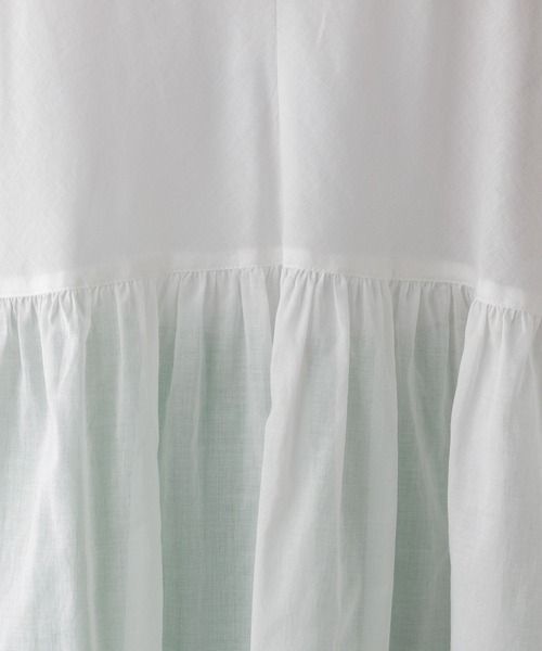 LOWRYS FARM(ローリーズファーム)の「ボイルフリルチュニックシャツ 349138(シャツ/ブラウス・レディース・ホワイト/ブラック/グリーン・FREE)」の10枚目の写真