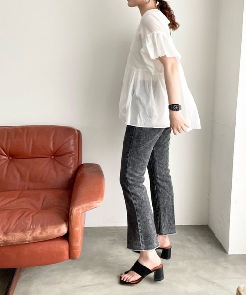 LOWRYS FARM(ローリーズファーム)の「ボイルフリルチュニックシャツ 349138(シャツ/ブラウス・レディース・ホワイト/ブラック/グリーン・FREE)」の19枚目の写真