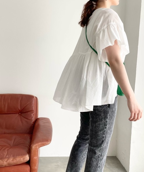 LOWRYS FARM(ローリーズファーム)の「ボイルフリルチュニックシャツ 349138(シャツ/ブラウス・レディース・ホワイト/ブラック/グリーン・FREE)」の16枚目の写真