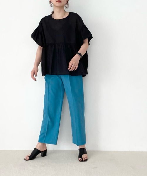 LOWRYS FARM(ローリーズファーム)の「ボイルフリルチュニックシャツ 349138(シャツ/ブラウス・レディース・ホワイト/ブラック/グリーン・FREE)」の21枚目の写真