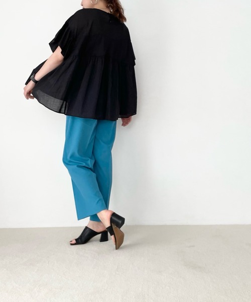 LOWRYS FARM(ローリーズファーム)の「ボイルフリルチュニックシャツ 349138(シャツ/ブラウス・レディース・ホワイト/ブラック/グリーン・FREE)」の22枚目の写真