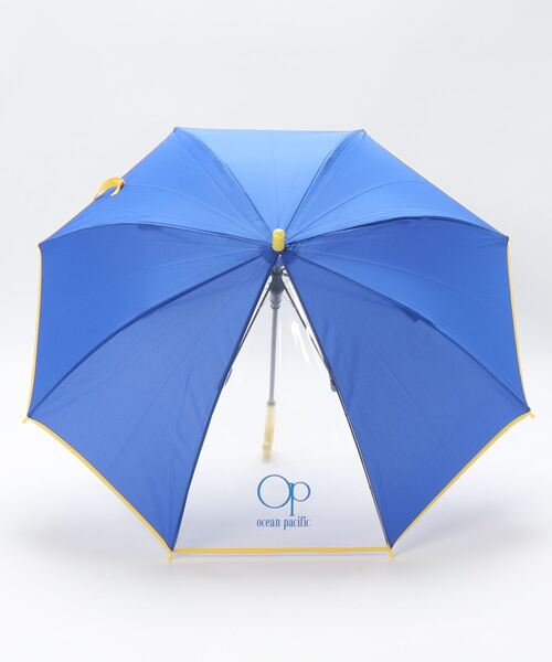 Ocean Pacific（オーシャンパシフィック）の「【OP:オーピー】キッズ長傘　お名前ネーム付き（長傘・キッズ・ブラック/ネイビー/ライム/ブルー・58/55）」の5枚目の写真