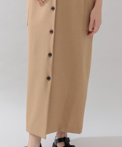 CLOCHE（クロシェ）の「cloche 前後2WAYベストワンピース（ワンピース・レディース・ブラック/ベージュ・FREE）」の5枚目の写真