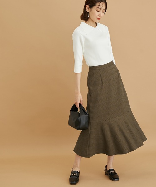 ROPE' PICNIC（ロペピクニック）の「ラナテックマーメイドスカート（スカート・レディース・ブラック/ブラウン/ブラウン系その他2/イエロー・36/38）」の18枚目の写真