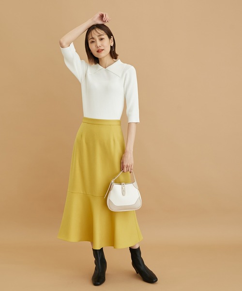 ROPE' PICNIC（ロペピクニック）の「ラナテックマーメイドスカート（スカート・レディース・ブラック/ブラウン/ブラウン系その他2/イエロー・36/38）」の14枚目の写真