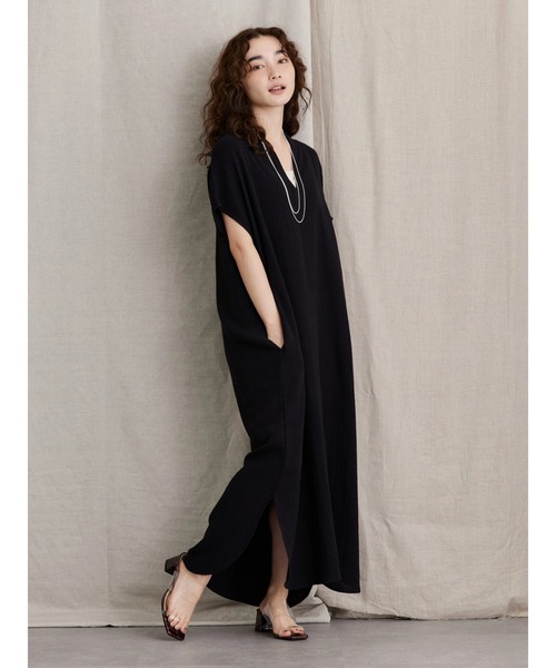 AMERICAN HOLIC（アメリカンホリック）の「Wガーゼカフタンワンピース（ワンピース・レディース・ブラック/アイボリー・FREE）」の7枚目の写真