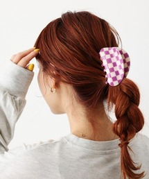 RODEO CROWNS WIDE BOWL | チェッカーフラッグバンスクリップ(バレッタ/ヘアクリップ)