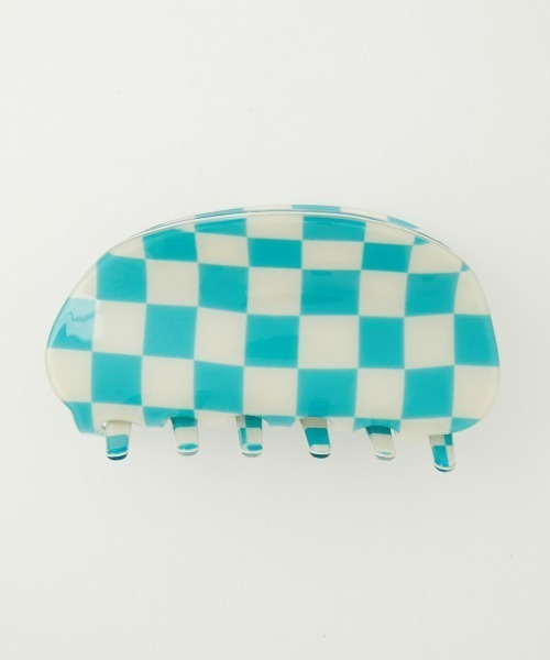 RODEO CROWNS WIDE BOWL（ロデオクラウンズワイドボウル）の「チェッカーフラッグバンスクリップ（バレッタ/ヘアクリップ・レディース・ブラック系その他/ブルー系その他/パープル系その他・FREE）」の10枚目の写真