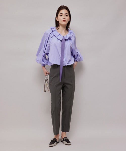 ROPE'（ロペ）の「ピンタックシガレットパンツ（その他パンツ・レディース・チャコールグレー/ブラウン/ブルー系その他4/ピンク・36/38/40）」の9枚目の写真