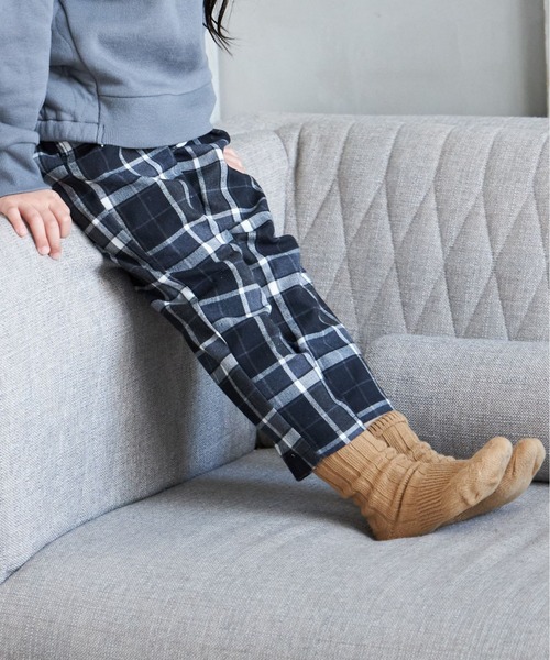 MAKE YOUR DAY(メイクユアデイ)の「チェック柄イージーパンツ■80~140cm(その他パンツ・キッズ・ブラック/グリーン/ブラウン・90/140/100/110/120/80/130)」の5枚目の写真