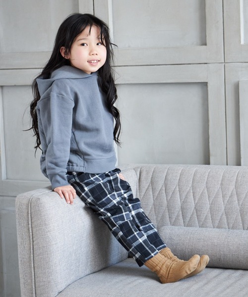 MAKE YOUR DAY(メイクユアデイ)の「チェック柄イージーパンツ■80~140cm(その他パンツ・キッズ・ブラック/グリーン/ブラウン・90/140/100/110/120/80/130)」の6枚目の写真