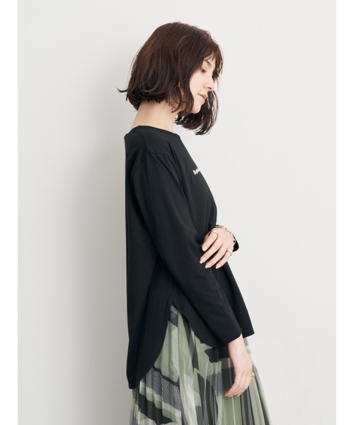 YECCA VECCA（イェッカヴェッカ）の「幾何学柄チュールプリーツスカート（スカート・レディース・ベージュ/グリーン・FREE）」の22枚目の写真