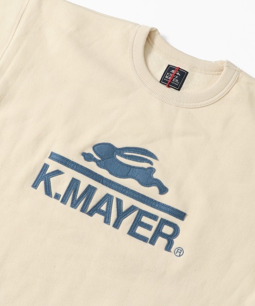 KRIFF MAYER Lady's Collection(クリフメイヤーレディースコレクション)の「裏起毛ユルクルー(ワッペン)(スウェット・レディース・モカ/チャコール/カラフル/ネイビー/グレー/レンガ/グリーン/ナチュラル・LARGE/MEDIUM)」の19枚目の写真