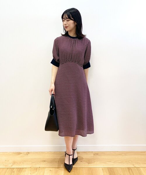 index（インデックス）の「◆キカプリントワンピース【WEB限定サイズ】（ワンピース・レディース・ブラック系/アイボリー系/ワイン系1・40/38/42/36）」の22枚目の写真
