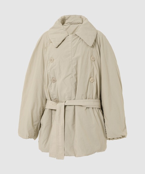 LEMAIRE(ルメール)の「WADDED SHORT TRENCH(トレンチコート・レディース・グレー・36/34)」の1枚目の写真