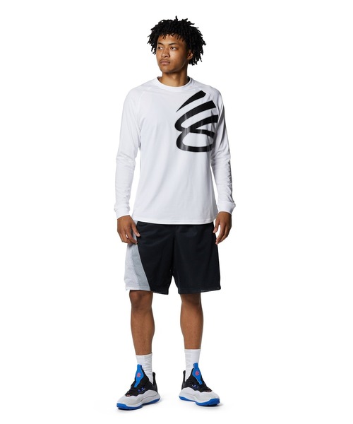 UNDER ARMOUR(アンダーアーマー)の「カリー テック ロングスリーブ Tシャツ 〈カリーロゴ〉(バスケットボール/メンズ)(Tシャツ/カットソー・メンズ・ブラック/ホワイト・S/L/XL/M/XXL/3XL)」の13枚目の写真