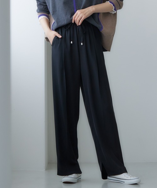 miclat(ミクラ)の「大きいサイズ カラーイージーパンツ miclat(その他パンツ・レディース・ブラック/イエロー系/ピンク系・LL/3L/4L/L)」の3枚目の写真