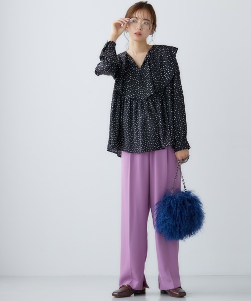 miclat(ミクラ)の「大きいサイズ カラーイージーパンツ miclat(その他パンツ・レディース・ブラック/イエロー系/ピンク系・LL/3L/4L/L)」の9枚目の写真