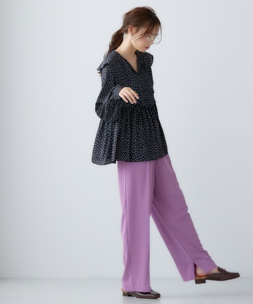 miclat(ミクラ)の「大きいサイズ カラーイージーパンツ miclat(その他パンツ・レディース・ブラック/イエロー系/ピンク系・LL/3L/4L/L)」の11枚目の写真