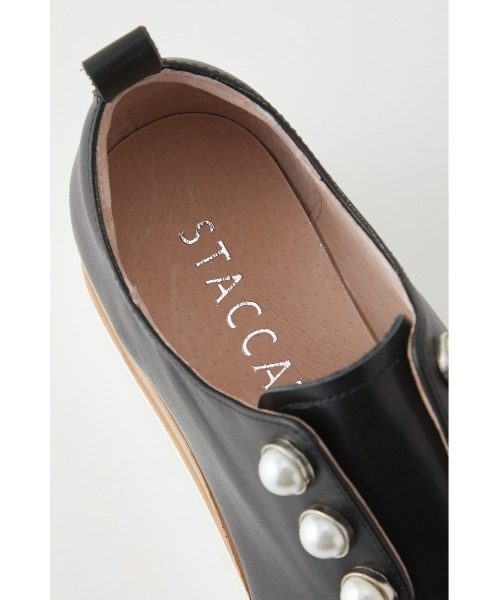 STACCATO スタッカート　 パール　ローファー　22.5 STACCATO（スタッカート）の「メイジーパールプラットフォーム