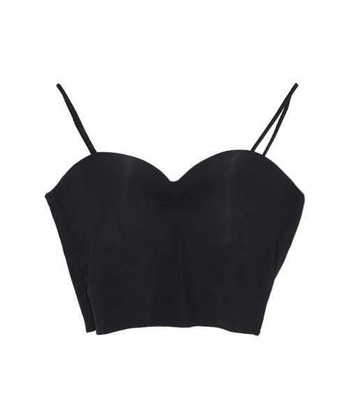 ACYM（アシーム）の「Smooth ブラトップ（キャミソール・レディース・ホワイト/ブラック・FREE）」の5枚目の写真