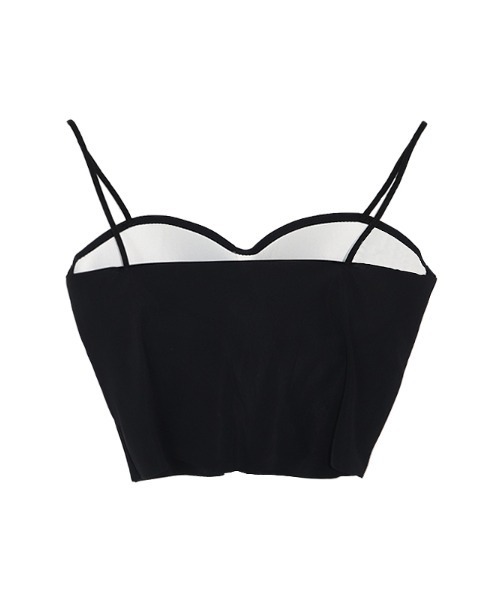 ACYM（アシーム）の「Smooth ブラトップ（キャミソール・レディース・ホワイト/ブラック・FREE）」の4枚目の写真