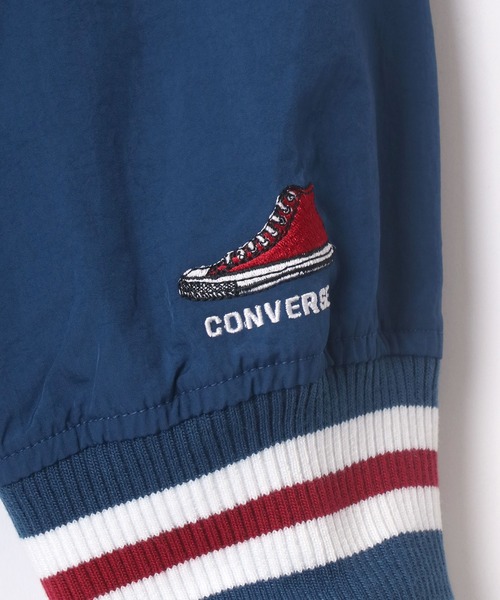 CONVERSE(コンバース)の「CONVERSE/コンバース ビッグシルエット カレッジロゴ ワッペン刺繍 ナイロン リブライン Vネック プルオーバー(スウェット・メンズ・ネイビー/グリーン/ブラック・M/L/LL)」の14枚目の写真