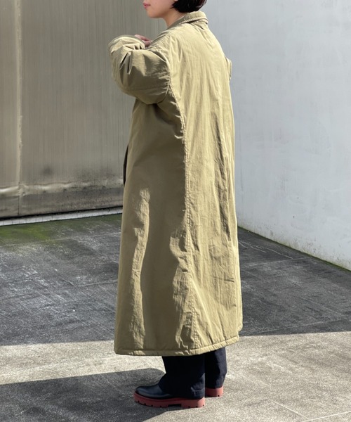 BEARDSLEY（ビアズリー）の「シンプルビッグコート：すぐにお届け！（その他アウター・レディース・ブラック/カーキ・1/0）」の7枚目の写真
