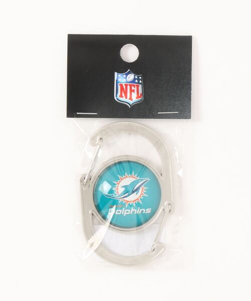 NFL(ナショナルフットボールリーグ )の「NFLカラビナ(キーホルダー・レディース・ブラック/ネイビー系/ホワイト/ターコイズブルー/ダークグリーン/ネイビー・FREE)」の5枚目の写真