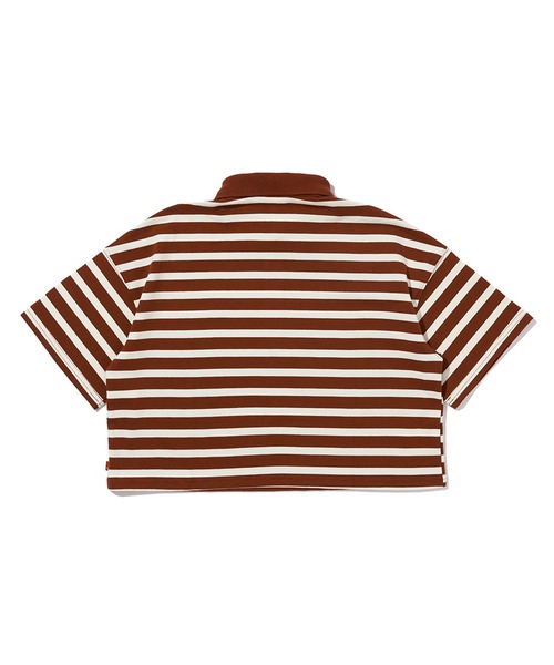 Levi's（リーバイス）の「Levi's/リーバイス クロップド ポロシャツ FIRED BRICK（Tシャツ/カットソー・レディース・レッド・S/XS/M）」の16枚目の写真