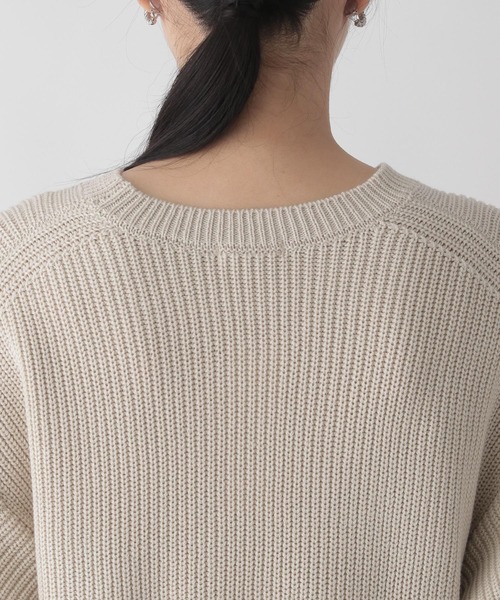 LOWRYS FARM（ローリーズファーム）の「ペプラムプルオーバー　157640（ニット/セーター・レディース・アイボリー/ブラック/イエロー・FREE）」の12枚目の写真