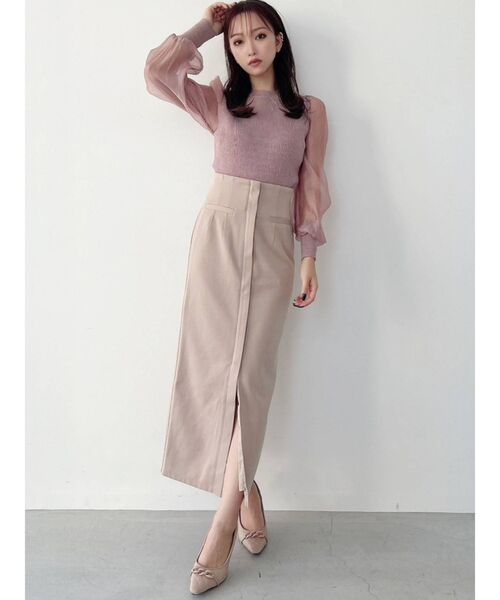 RESEXXY（リゼクシー）の「セイムカラーチェーンパンプス（パンプス・レディース・ブラック/ピンク/ベージュ・SMALL/MEDIUM/LARGE）」の5枚目の写真