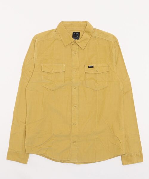 RVCA メンズ FREEMAN CORD LS ロングスリーブシャツ【2022年秋冬モデル】/ルーカ長袖シャツ