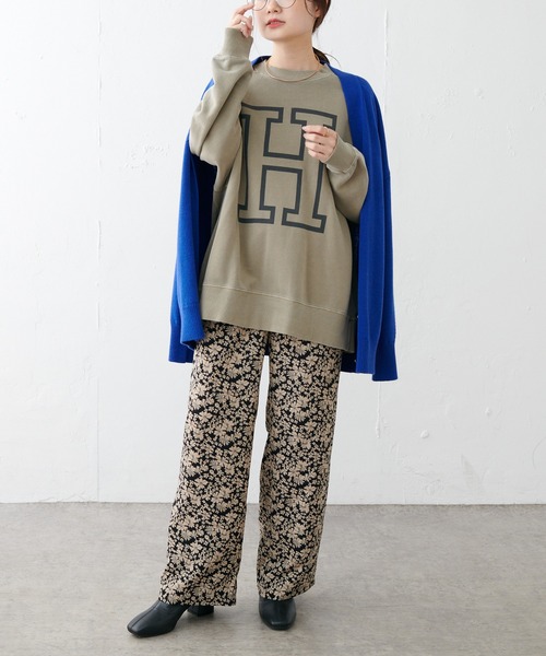 PUAL CE CIN（ピュアルセシン）の「ビッグロゴピグメントプルオーバー（スウェット・レディース・ベージュ/グリーン/ピンク・FREE）」の12枚目の写真