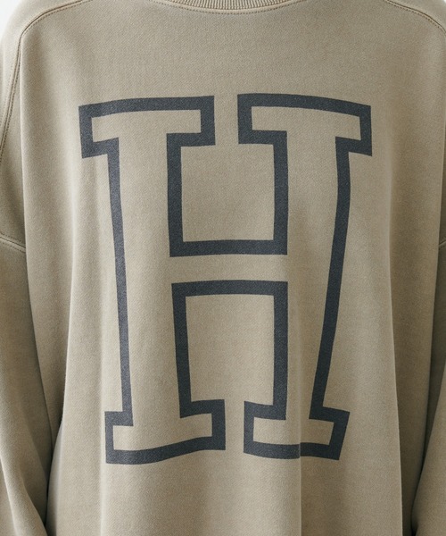 PUAL CE CIN（ピュアルセシン）の「ビッグロゴピグメントプルオーバー（スウェット・レディース・ベージュ/グリーン/ピンク・FREE）」の14枚目の写真