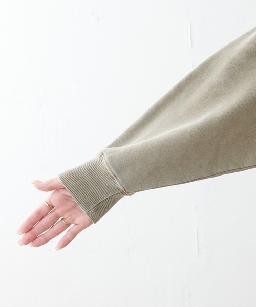 PUAL CE CIN（ピュアルセシン）の「ビッグロゴピグメントプルオーバー（スウェット・レディース・ベージュ/グリーン/ピンク・FREE）」の17枚目の写真