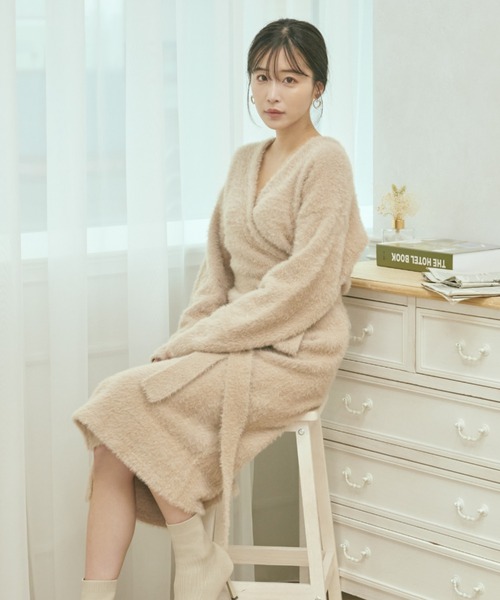 セール もこもこラップワンピース ワンピース Qumerry キュメリ のファッション通販 Zozotown