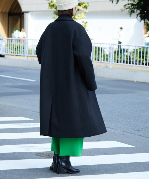 CIAOPANIC TYPY（チャオパニックティピー）の「□テックウールダブルロングコート（チェスターコート・メンズ・モカ/チャコールグレー・L/M）」の9枚目の写真