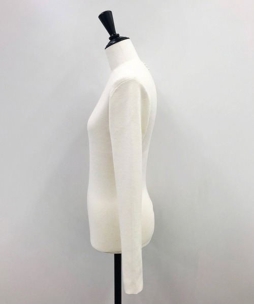 NOELA(ノエラ)の「ジャガードスカート×ニットセット(ワンピース・レディース・イエロー/オフホワイト/サックスブルー・M/S)」の5枚目の写真