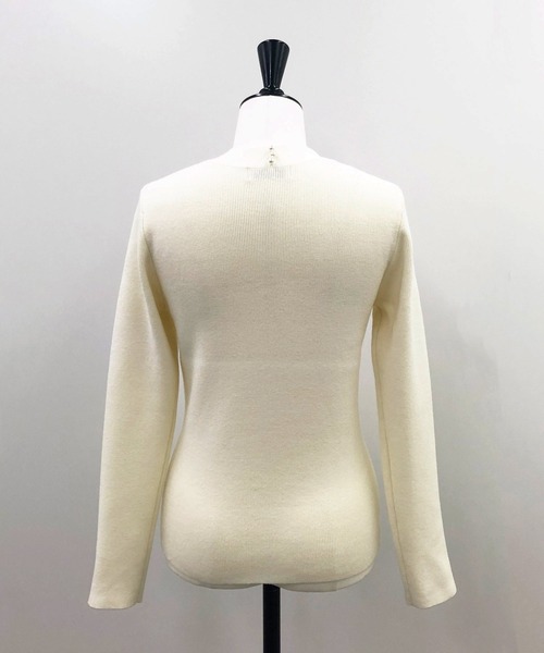 NOELA(ノエラ)の「ジャガードスカート×ニットセット(ワンピース・レディース・イエロー/オフホワイト/サックスブルー・M/S)」の6枚目の写真