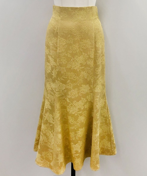 NOELA(ノエラ)の「ジャガードスカート×ニットセット(ワンピース・レディース・イエロー/オフホワイト/サックスブルー・M/S)」の8枚目の写真