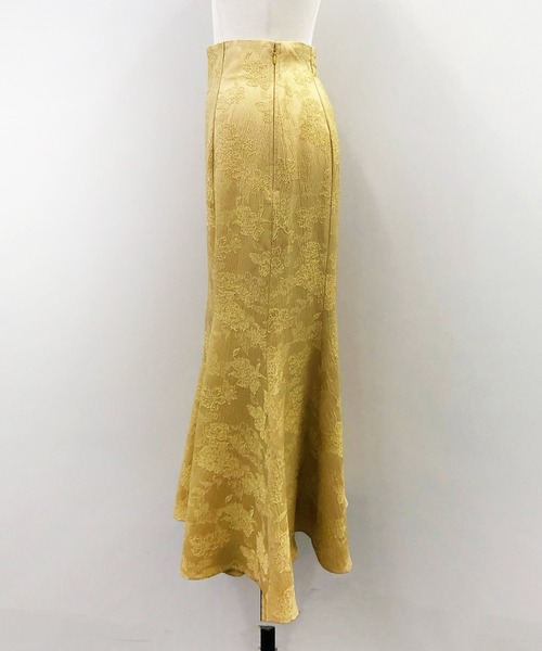 NOELA(ノエラ)の「ジャガードスカート×ニットセット(ワンピース・レディース・イエロー/オフホワイト/サックスブルー・M/S)」の10枚目の写真