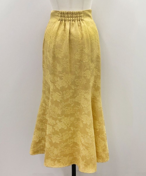 NOELA(ノエラ)の「ジャガードスカート×ニットセット(ワンピース・レディース・イエロー/オフホワイト/サックスブルー・M/S)」の11枚目の写真